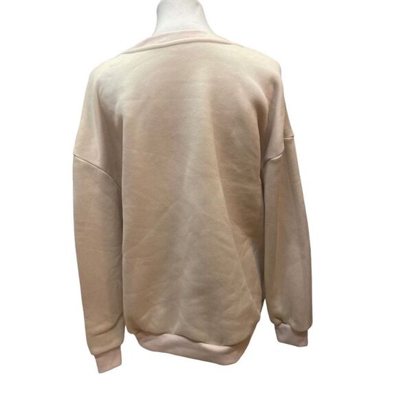 SHEIN Happy Helloween Crewneck Cream Colored Sweatshirt Size 2XL-NWOT - Picture 4 of 8